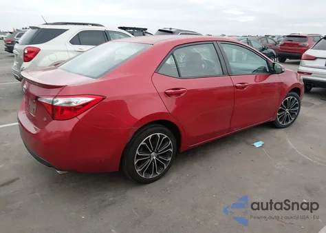 2015 Toyota Corolla S Plus z USA, uszkodzony, nr VIN 2T1BURHE0FC445693